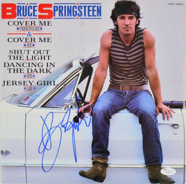 Bruce Springsteen Autographed Signed Authentic Cover Me Album Cover W/ Vinyl JSA 
