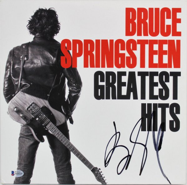 Bruce Springsteen Autographed Signed Authentic Greatest Hits Album Cover Beckett 