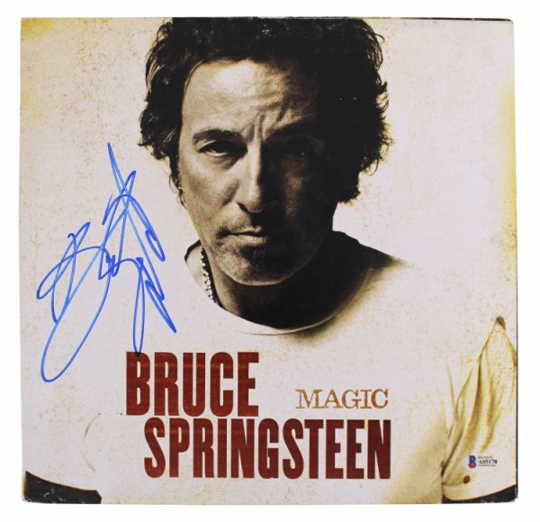 Bruce Springsteen Autographed Signed Authentic Magic Album Cover Autographed Beckett 
