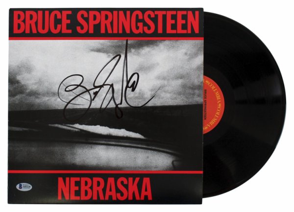 Bruce Springsteen Autographed Signed Authentic Nebraska Album Cover W/ Vinyl Beckett 