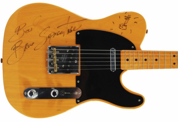 Bruce Springsteen Autographed Signed Best 1952 Fender Reissue Telecaster Guitar JSA