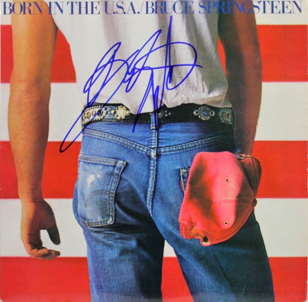 Bruce Springsteen Autographed Signed Born In The Usa Album Cover W/ Vinyl Graded 10! Beckett 