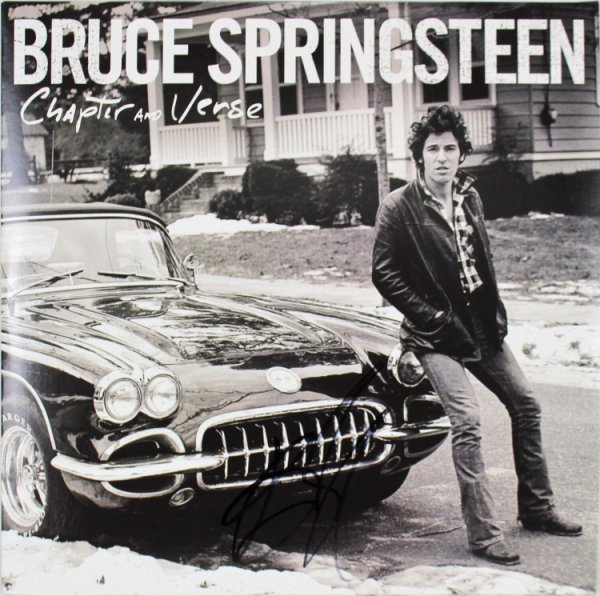 Bruce Springsteen Autographed Signed Chapter And Verse Album Cover W/ Vinyl JSA 