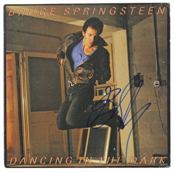 Bruce Springsteen Autographed Signed Dancing In The Dark Album Cover W/ Vinyl Beckett 