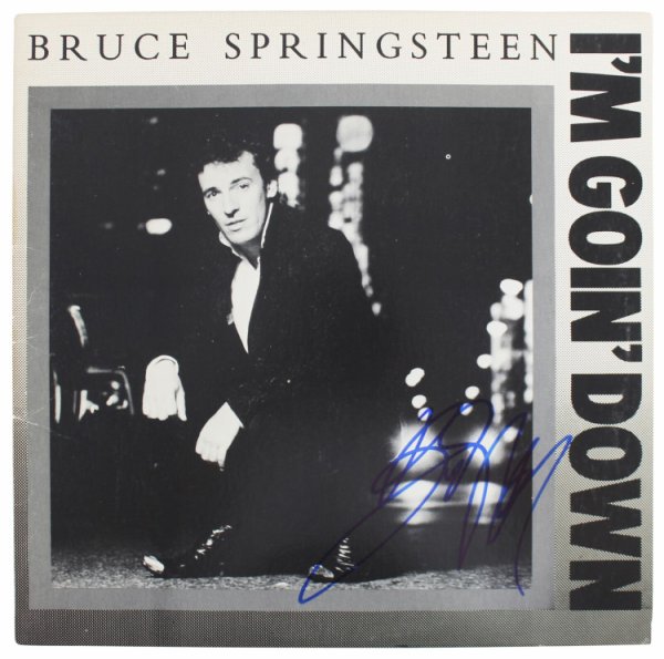Bruce Springsteen Autographed Signed I'm Going Down Album Cover Auto Graded 10! Beckett 