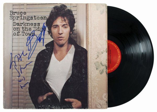 Bruce Springsteen Autographed Signed & Steven Van Zandt Album Cover W/ Vinyl JSA 