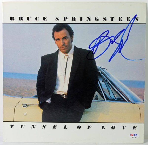 Bruce Springsteen Autographed Signed Tunnel Of Love Album Cover W/ Vinyl PSA/DNA 