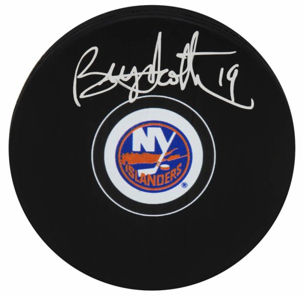 Bryan Trottier Autographed Signed New York Islanders Logo Hockey Puck