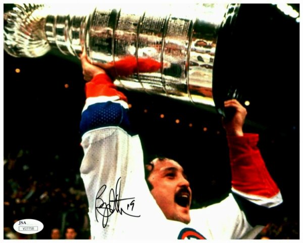 Bryan Trottier Autographed Signed New York Islanders Stanley Cup Autograph 8X10 Photo JSA