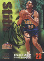 Bryant Stith Denver Nuggets 1997 Skybox Z Force Autographed Signed Card.  This item comes with a certificate of authenticity from Autograph-Sports.