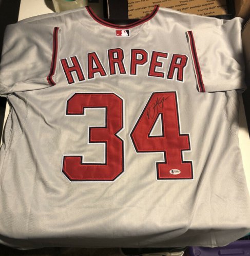 bryce harper signed jersey