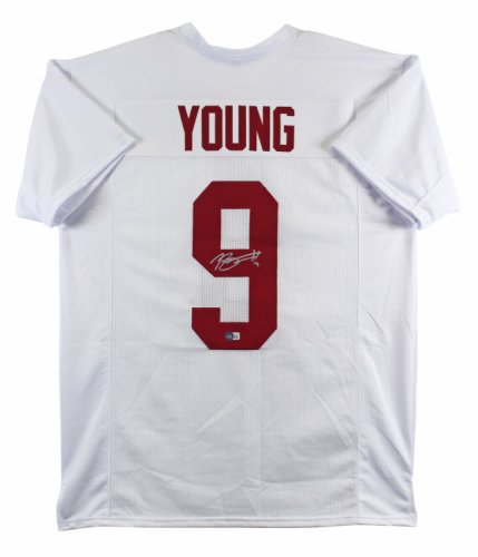 Bryce Young Autographed Signed Alabama Authentic White Pro Style Jersey Beckett Witnessed