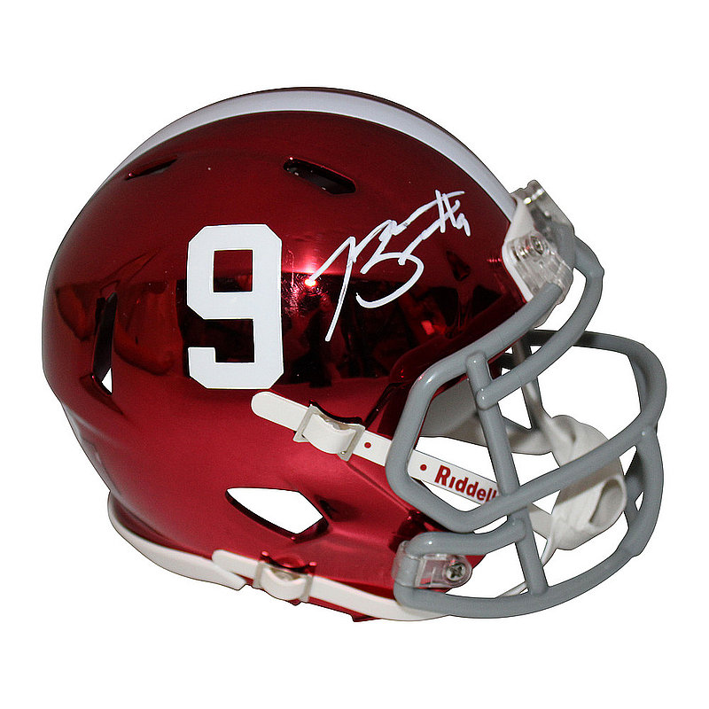 Bryce Young Autographed Signed Alabama Crimson Tide Riddell Speed Chrome Mini Helmet - PSA/DNA Authentic