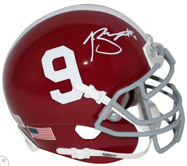Bryce Young Autographed Signed Alabama Crimson Tide  Schutt #9 Authentic Mini Helmet- Beckett/BAS (Heisman)