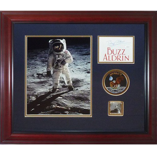 Signed Buzz Aldrin Magnificent Desolation Autographed JSA CERTIFIED 