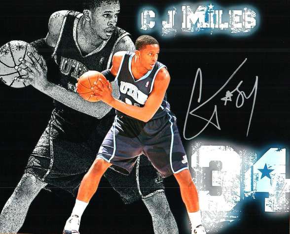 C.J. Miles Autographed Signed Utah Jazz Photo - Autographs