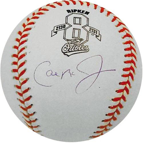 Cal Ripken Jr. Autographed Signed . #8 Logo Baseball
