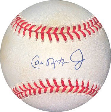 Cal Ripken, Jr. Autographed Signed ROAL Rawlings Official American League Baseball very minor toning- JSA #II11974 (Baltimore Orioles)