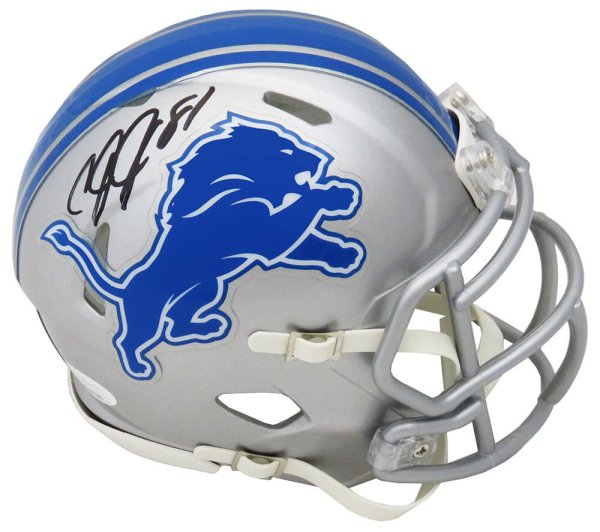 Calvin Johnson Autographed Signed Detroit Lions Riddell Speed Mini