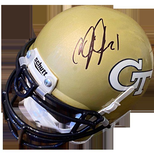 Calvin Johnson Autographed Signed Georgia Tech Yellow Jackets Mini Helmet