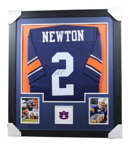 Cam Newton Autographed Signed Auburn Tigers Premium Framed Jersey - PSA/DNA Authentic