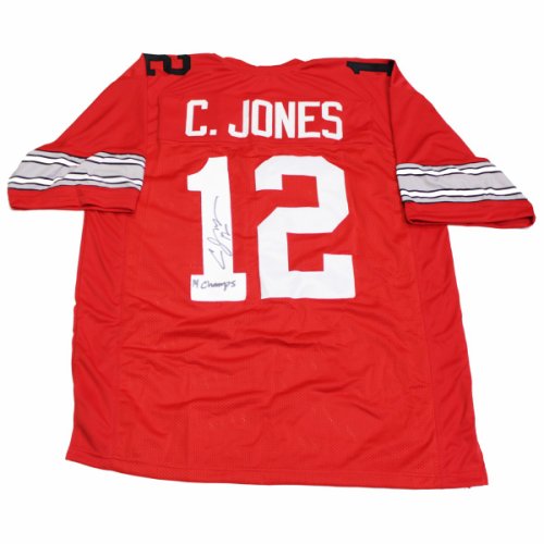Cardale Jones Autographed Signed #12 Custom Ohio State Buckeyes Jersey - Certified Authentic