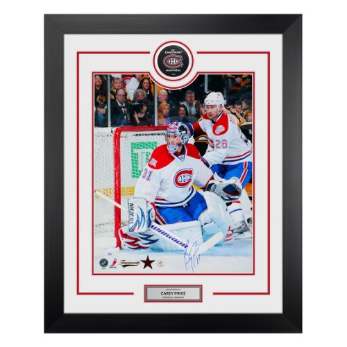 Carey Price Signed Framed Montreal Canadiens Blue Reverse Retro