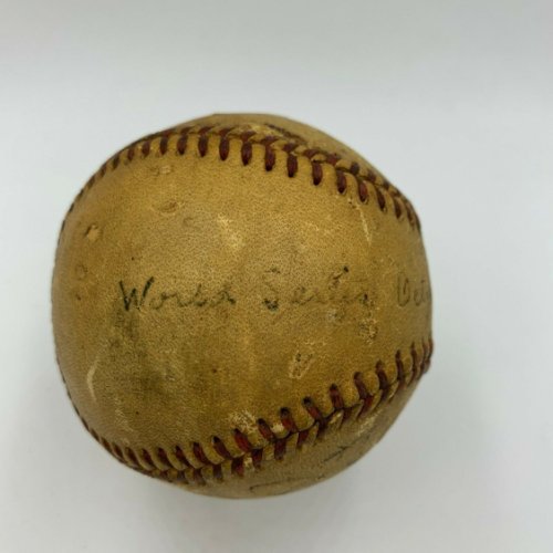 Carl Erskine Autographed Signed Historic 1953 World Series Game Used Baseball K's Record JSA