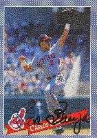 Carlos Baerga autographed baseball card (New York Mets) 1997 Topps Gallery  #113
