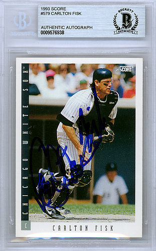 Carlton Fisk Autographed Signed 1993 Score Card 579 Chicago White