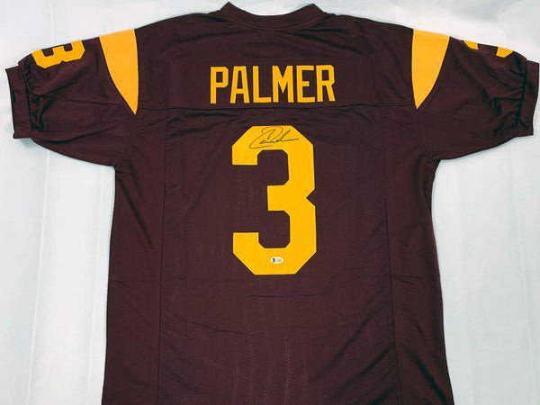 Carson Palmer Autographed Signed Usc Trojans Red Custom Jersey Beckett Witnessed