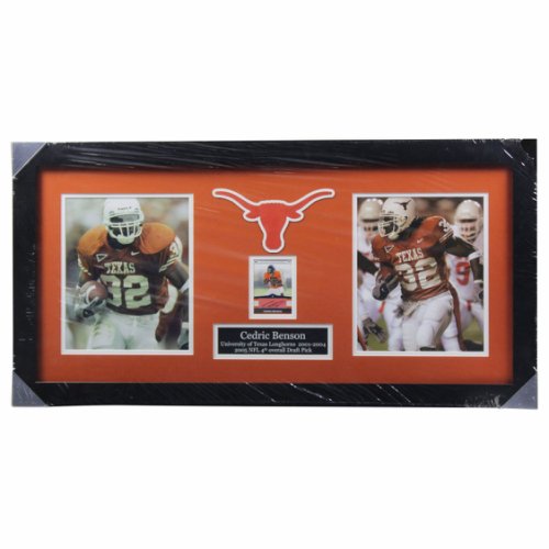 Cedric Benson Autographed Signed Texas Longhorns Framed Collage