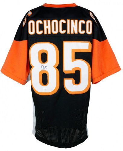 Autographed/Signed Chad Ochocinco (Johnson) Cincinnati Orange