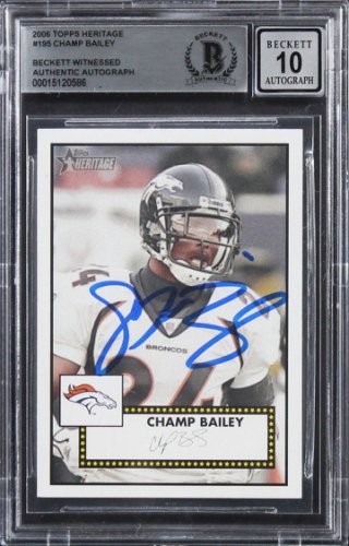 I0052402-Champ Bailey Autographed Denver Broncos Custom Jers