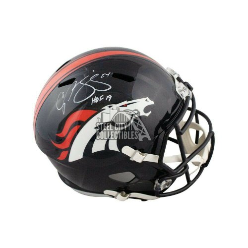 JSA Certified Authentic Paxton Lynch Autographed Signed Denver Broncos Mini Helmet 
