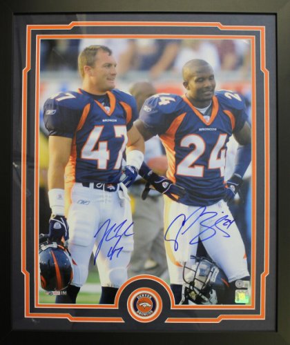 Champ Bailey Signed 35x43 Framed Denver Broncos Jersey (JSA COA) 12xPro  Bowl D.B