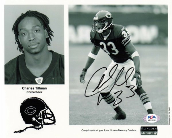 Charles Tillman Autographed Football for Sale in Tinley Park, IL