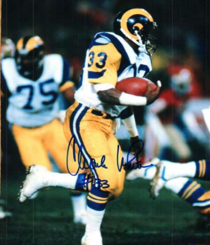 Lot Detail - 1987 Charles White Game Used & Signed Los Angeles Rams White  Jersey Photo Matched To 12/27/1987 (Beckett)