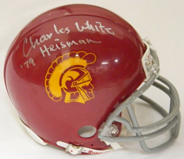 Autographed USC Trojans Mini Helmets Signed Mini Helmets