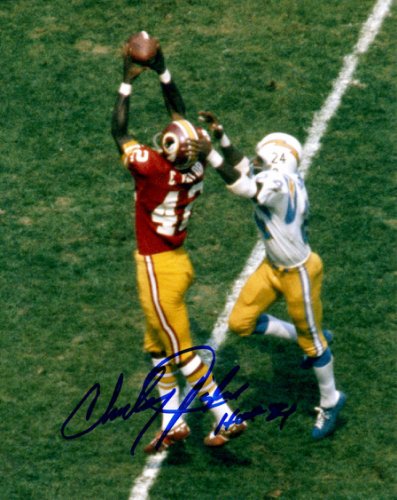 Autographed CHARLEY TAYLOR 8x10 Washington Redskins Photo - Main