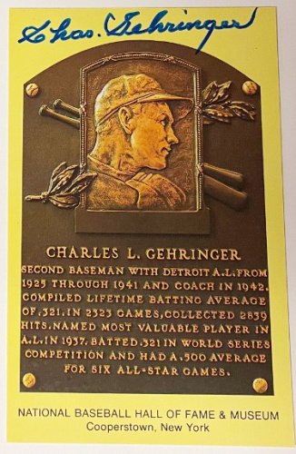 Charles Gehringer Autographed 1960 Fleer Card #58 Detroit Tigers