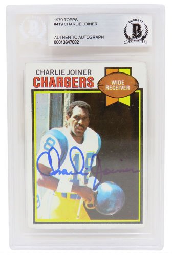 Charlie Joiner Autographed Signed San Diego Chargers 8x10 Photo HOF 96  (white jersey vs Bills)