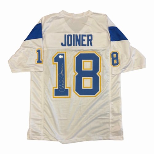 Charlie Joiner Autographed Signed San Diego Chargers XL White Custom Jersey  - Beckett Authentication Services (BAS)