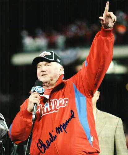 Charlie Manuel Licensed 8X10 Photo PHILADELPHIA PHILLIES