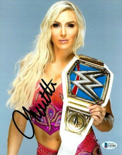 WWE Charlotte  Flair  8 x 10 Autograph RAW Smackdown Diva Champ Whoooo! 