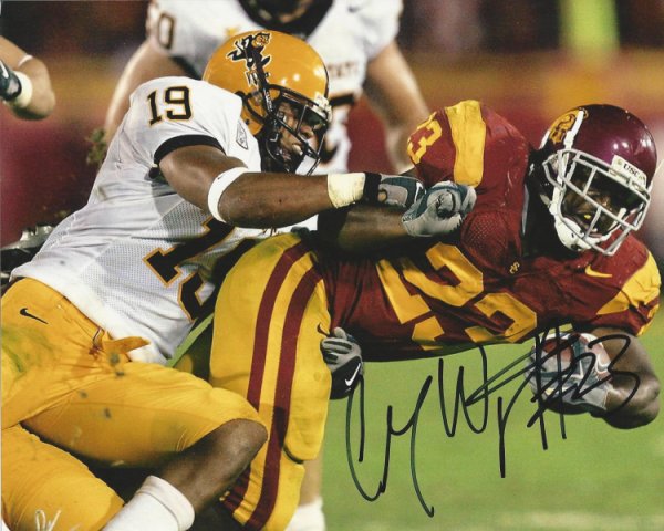 Chauncey Washington Autographed Signed Usc Trojans Photo - Autographs