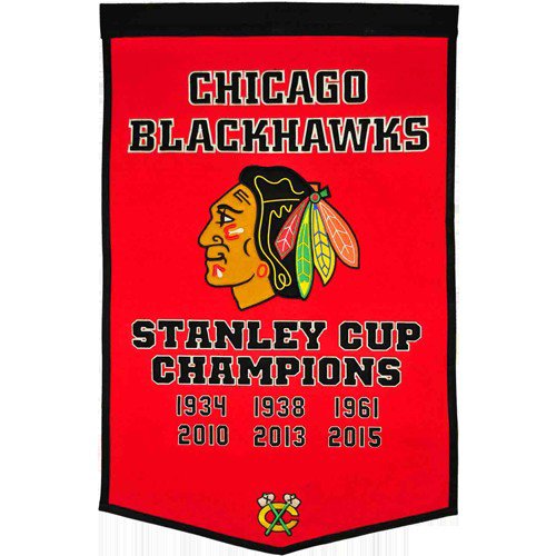 Chicago Blackhawks Stanley Cup Championship Dynasty Banner
