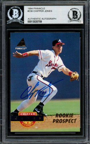 Chipper Jones Autographed Signed 2017 Topps Now Card #Os-89 Atlanta Braves  PSA/DNA