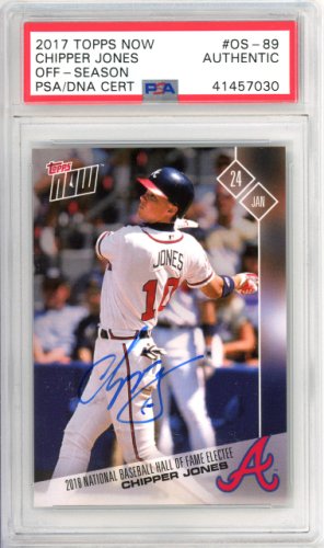 Chipper Jones 1990 Classic Draft Picks Autographed Card #1 - PSA