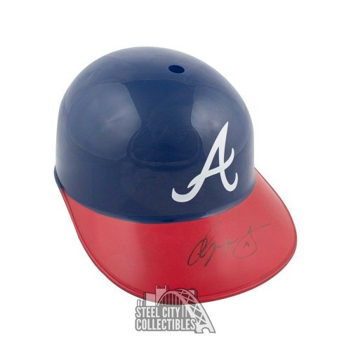 Chipper Jones Autographed Signed Autograph Atlanta Braves F/S Souvenir Replica Baseball Helmet JSA